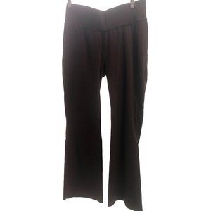 Liz Lange Maternity Flair Leg Size 2 Stretch Chocolate Brown Pants